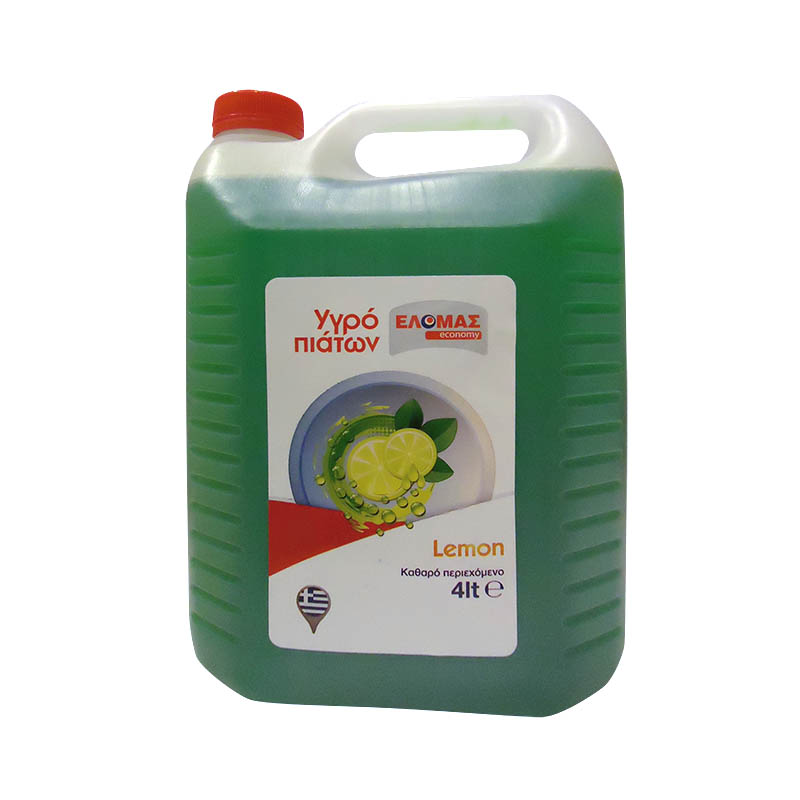ΕΛΟΜΑΣ Economy υγρό πιάτων lemon 4lt