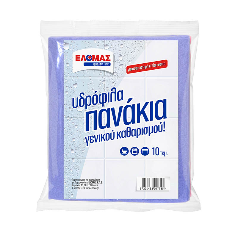 ΕΛΟΜΑΣ Υδρόφιλα πανάκια γενικού καθαρισμού