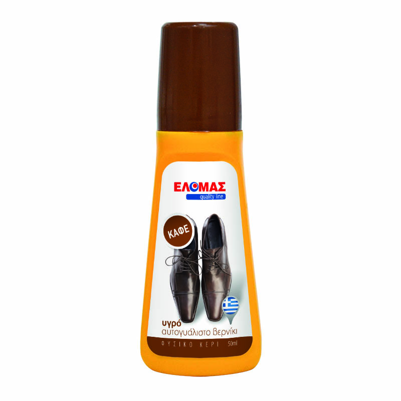 ΕΛΟΜΑΣ Υγρό αυτογυάλιστο βερνίκι καφέ 50ml